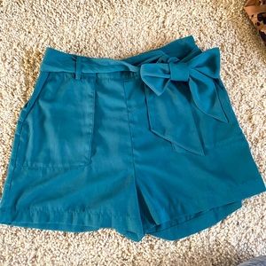 High rise fashion shorts